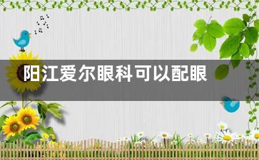 阳江爱尔眼科可以配眼镜吗？可以配各种品牌近视|远视镜，视力检查仔细精细详细价格一览